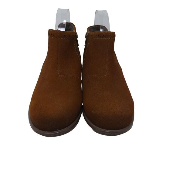 Earth Origins Avani Buxton Ankle Boots Booties Womens 8 Brown Suede Comfort - Picture 7 of 12